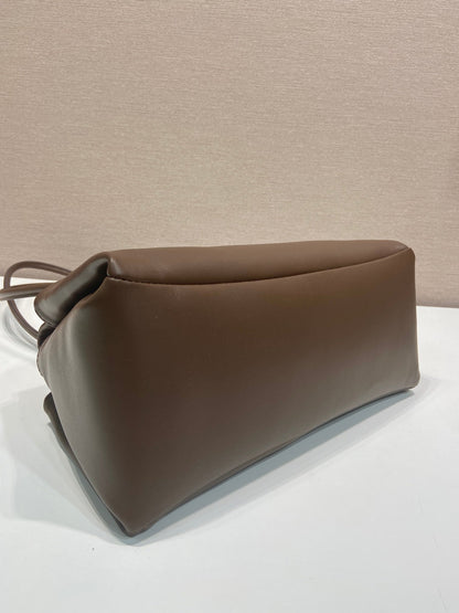 Prada 2026 Passage Bag 28cm Brown Leather 282814