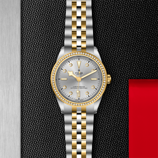 Black Bay One S&G 39mm - Silver, Diamond-Set and Diamond Bezel on Bracelet