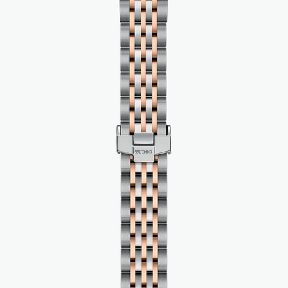 1926 Rose Gold Two-Tone 28mm - White, Diamond-Set on Bracelet