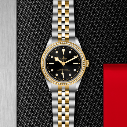Black Bay One S&G 39mm - Black, Diamond-Set and Diamond Bezel on Bracelet