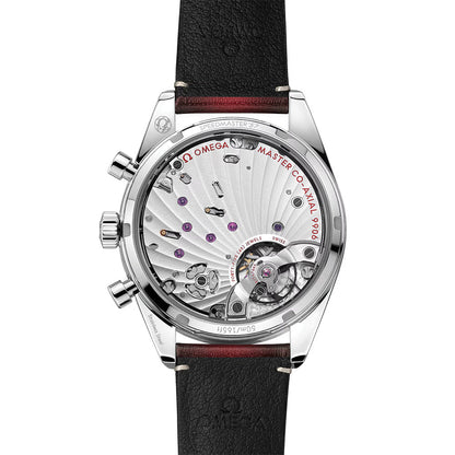Speedmaster '57 40.5mm - Red on Leather Strap