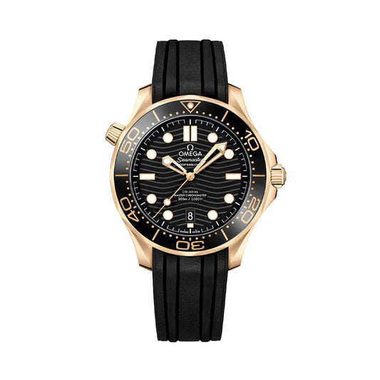 Seamaster Diver 300M Moonshine™ Gold 42mm - Black on Rubber Strap