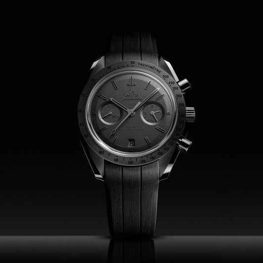 Speedmaster Dark Side of the Moon Black Ceramic 44.25mm - Full Black on Rubber Strap