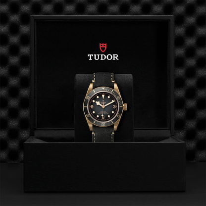 Black Bay Bronze 43mm - Slate Grey on Leather Strap