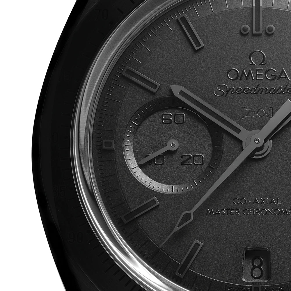 Speedmaster Dark Side of the Moon Black Ceramic 44.25mm - Full Black on Rubber Strap