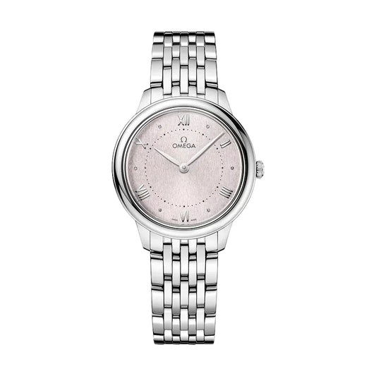 De Ville Prestige Quartz 30mm - Rose Silver on Bracelet
