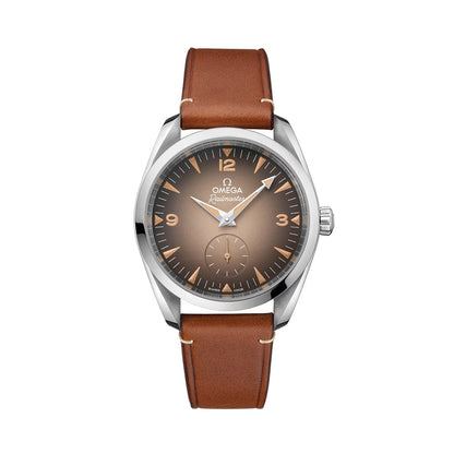 Seamaster Railmaster 38mm - Brown on Leather Strap