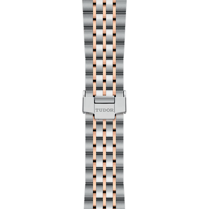 1926 Rose Gold Two-Tone 41mm - Black, Diamond-Set on Bracelet