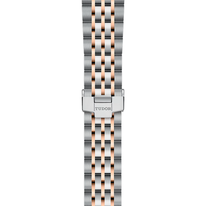 1926 Rose Gold Two-Tone 36mm - Silver, Diamond-Set on Bracelet