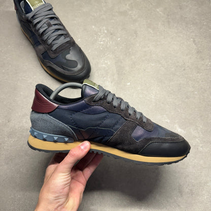 VT 26s Rockrunner Sneaker Navy Blue Burgundy Black Suede
