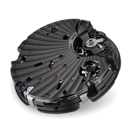 Speedmaster Dark Side of the Moon Black Ceramic 44.25mm - Full Black w/ Red Seconds Hand on Rubber Strap