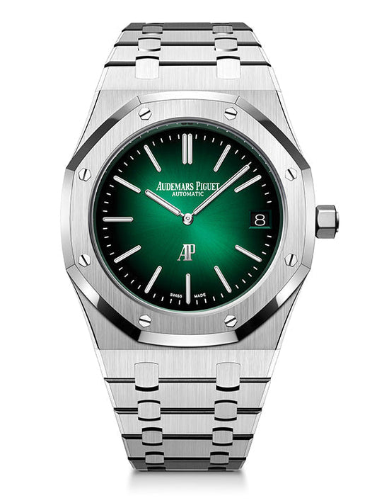 Audemars Piguet Royal Oak "Jumbo" Extra-Thin 39mm Green Dial 15202PT