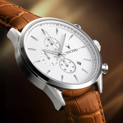 The Chrono S2 - Silver/Tan