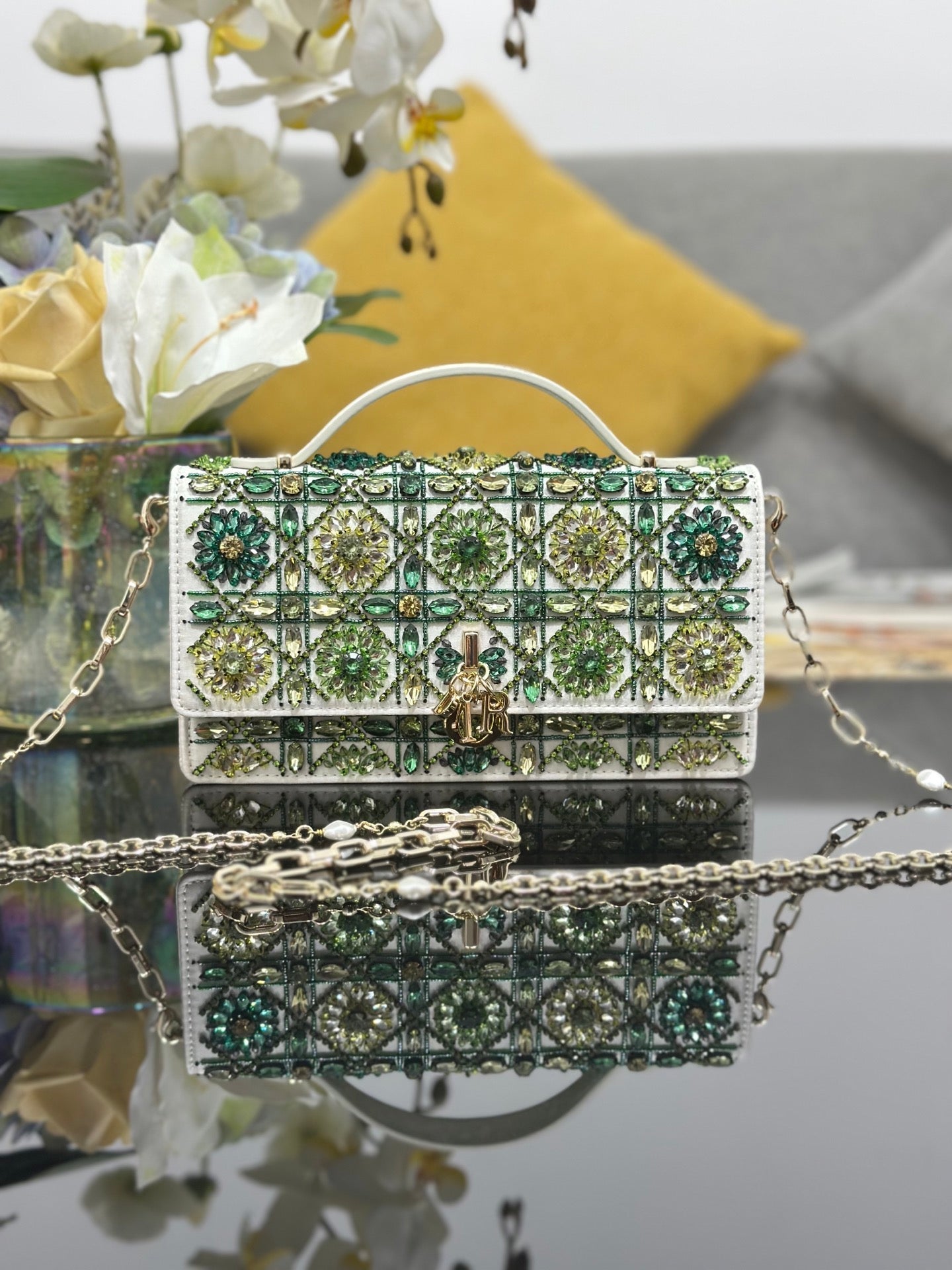 CD My Dior Mini Bag 21cm Beaded Embroidery 160813
