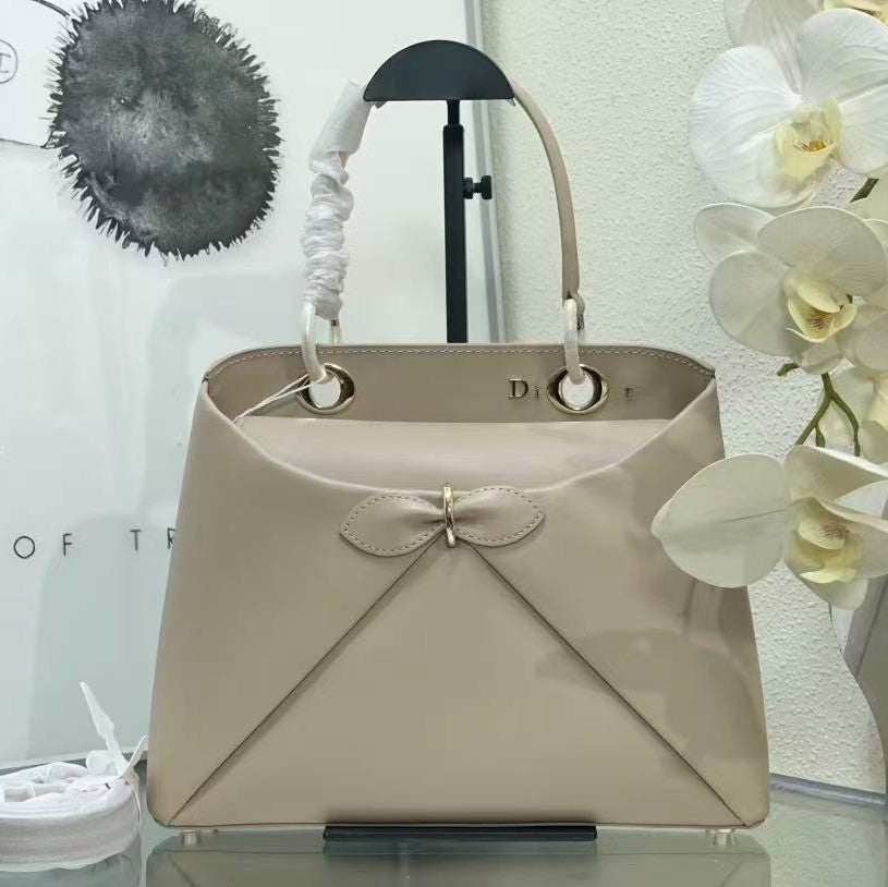CD 26s Small Cigale Bag Light Taupe Lambskin