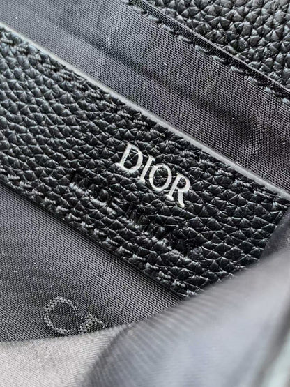 CD  Icon Messenger Bag Black Grain