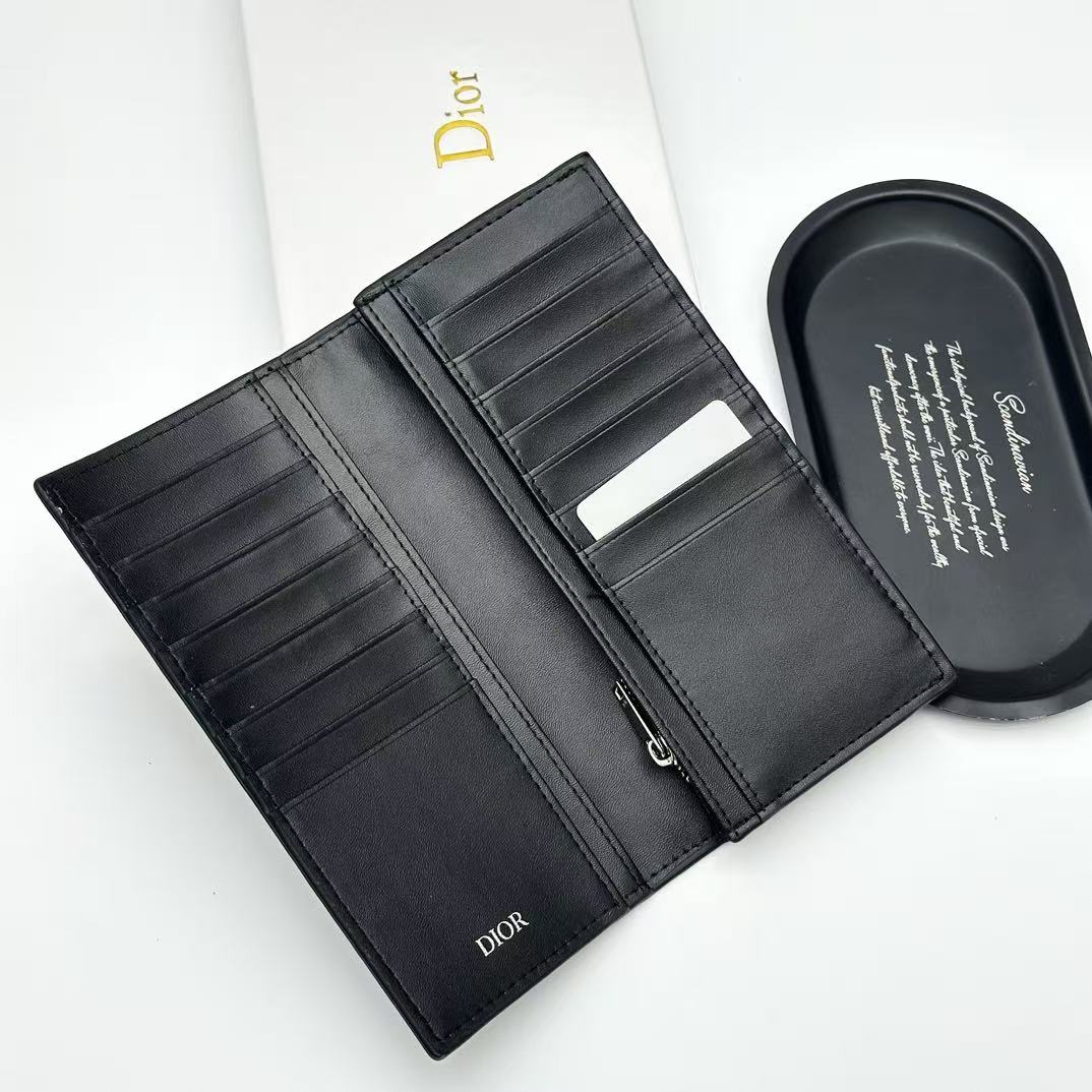 CD Icon Long Bifold Wallet