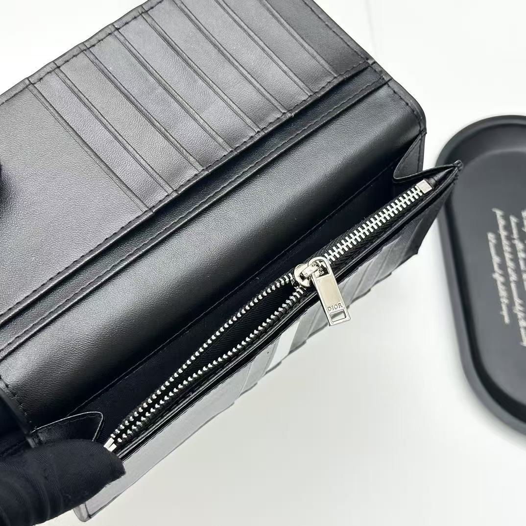 CD Icon Long Bifold Wallet