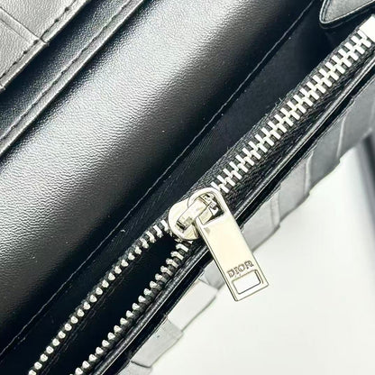 CD Icon Long Bifold Wallet