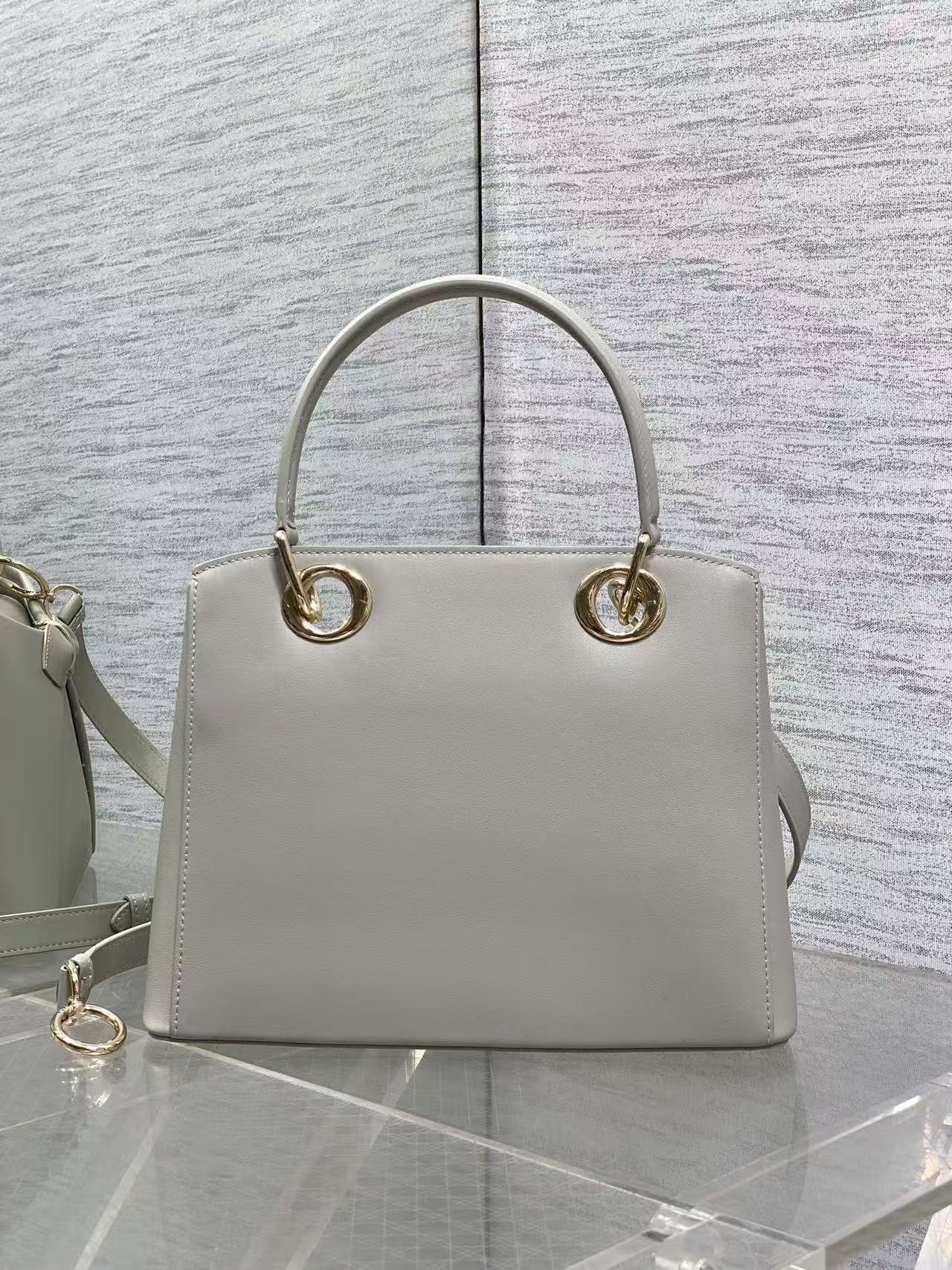 CD 26s Small Cigale Bag Grey Lambskin
