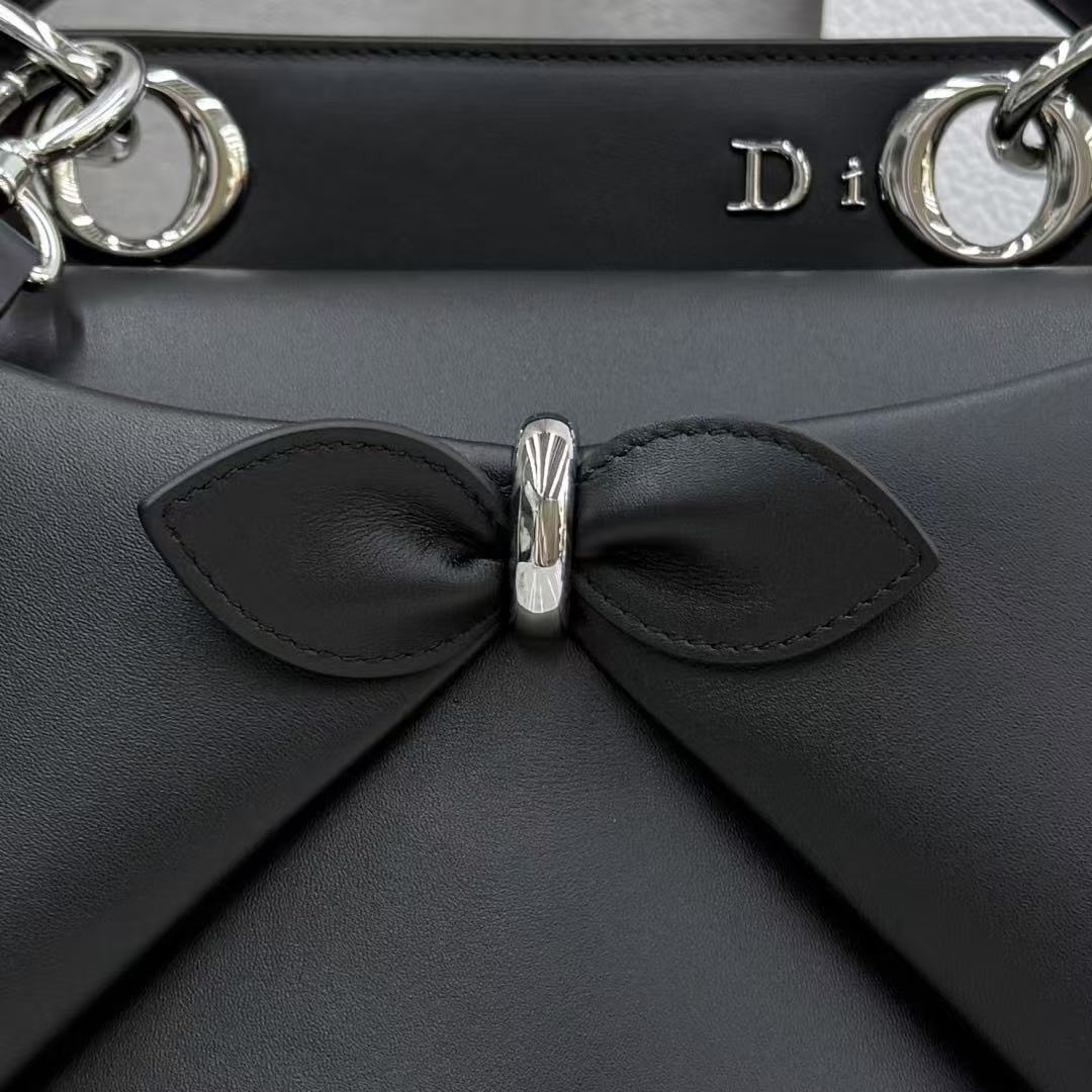 CD 26s Small Cigale Bag Black Lambskin