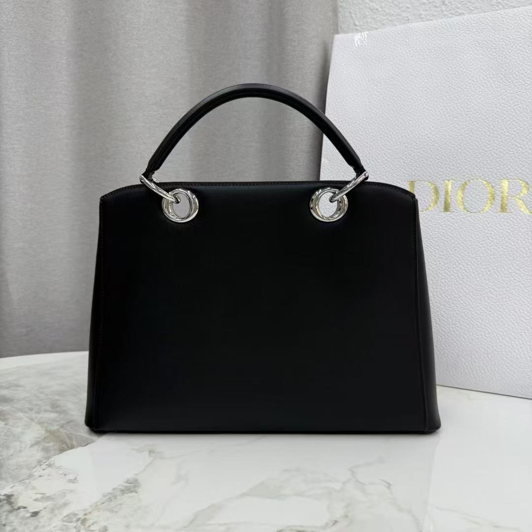 CD 26s Small Cigale Bag Black Lambskin
