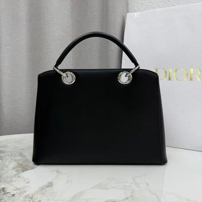 CD 26s Small Cigale Bag Black Lambskin