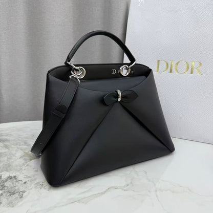 CD 26s Small Cigale Bag Black Lambskin