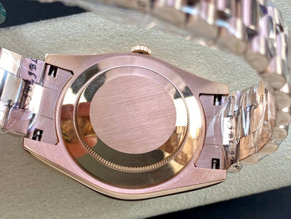 Day-Date 40 Everose Gold Chocolate Baguette Diamond Dial