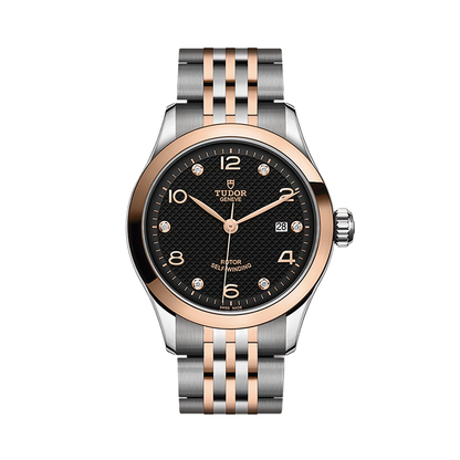 1926 Two-Tone 28mm - Black, Diamond-Set on Bracelet