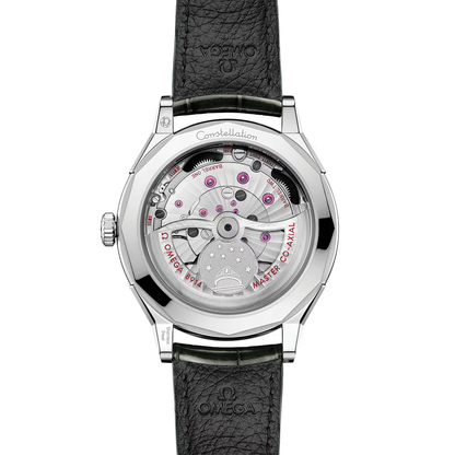 Constellation Observatory 39.4mm - White, Sedna™ Gold Accents on Leather Strap