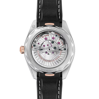 Seamaster Aqua Terra 150M Steel and Sedna™ Gold 41mm - Silver on Rubber Strap