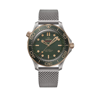 Seamaster Diver 300M Titanium and Bronze Gold 42mm - Green on Bracelet