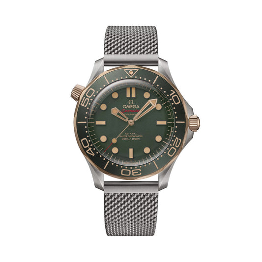 Seamaster Diver 300M Titanium and Bronze Gold 42mm - Green on Bracelet