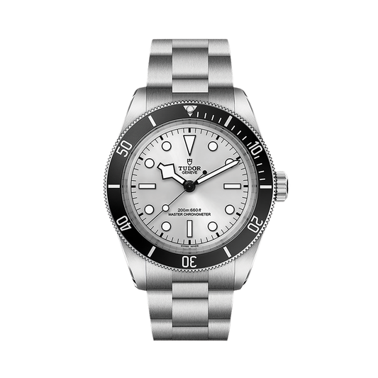 Black Bay 68 43mm - Silver, Black Bezel on Bracelet