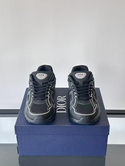CD B30 Sneaker 35mm In Black Mesh and Black Technical Fabric