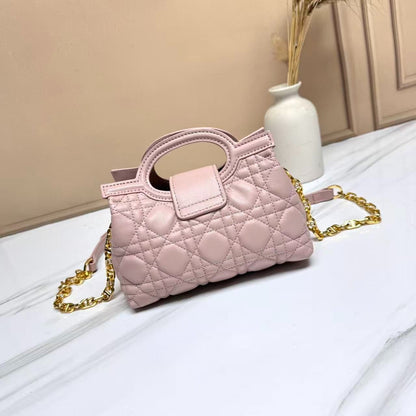 CD Jolie Top Handle Mini Bag Powder Pink Lambskin