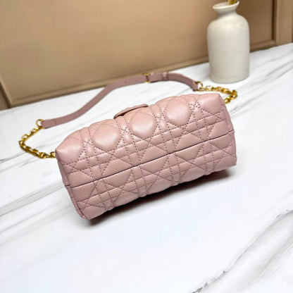 CD Jolie Top Handle Mini Bag Powder Pink Lambskin