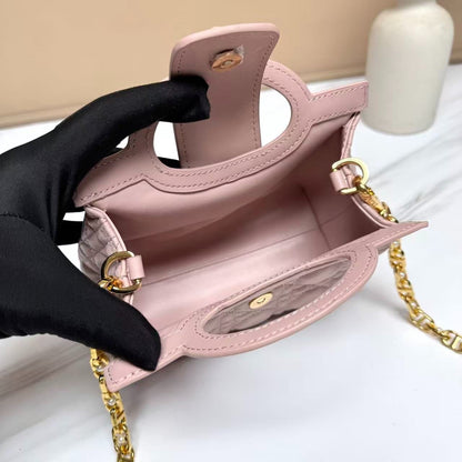 CD Jolie Top Handle Mini Bag Powder Pink Lambskin