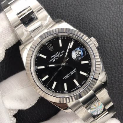 DATEJUST 41MM STAINLESS STEEL BLACK DIAL