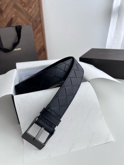 BV Watch Belt 35mm Black Cafskin HW