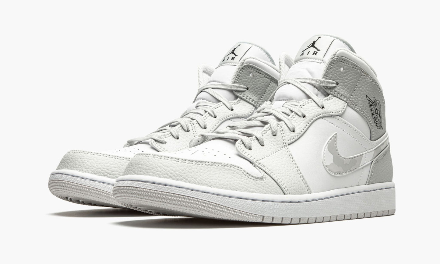 Air Jordan 1 Mid White Camo Sneakers - OG Colorway | Hype Sneaker