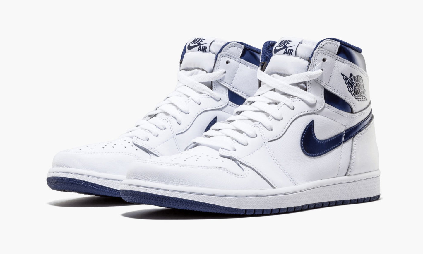 Air Jordan 1 Retro Metallic Navy Sneakers - Modern Classic