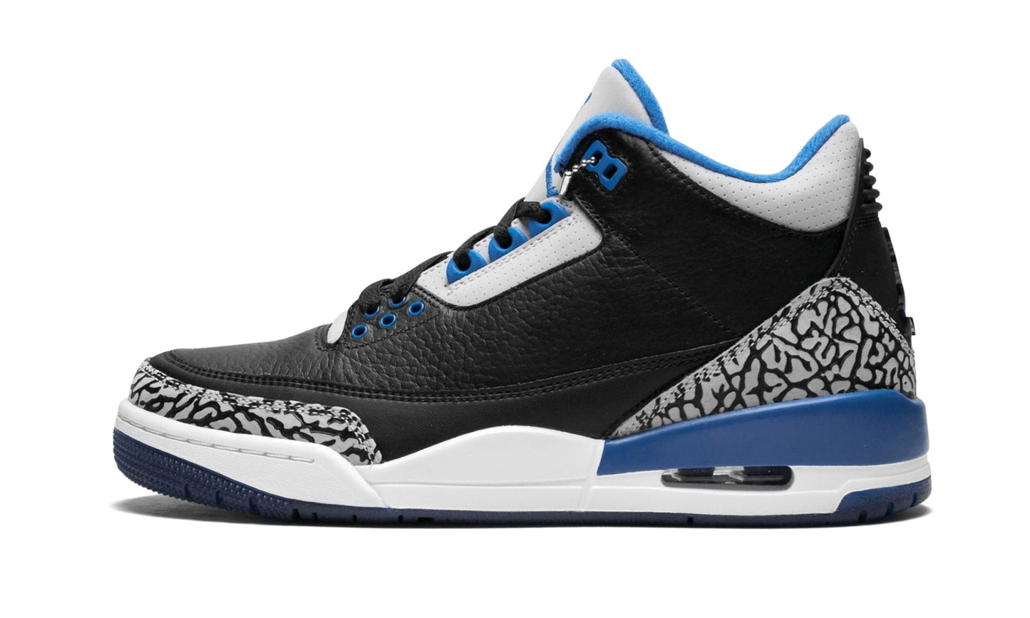 Air Jordan 3 Retro Sport Blue Sneakers - Archive Edition