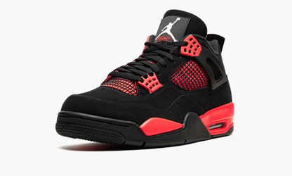 Air Jordan 4 Retro Red Thunder Sneakers - Performance Runner