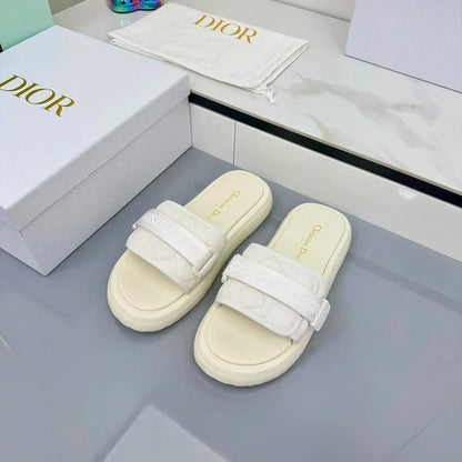 Dior 2026 Oblique Dway Slipper Canvas Leather 927516