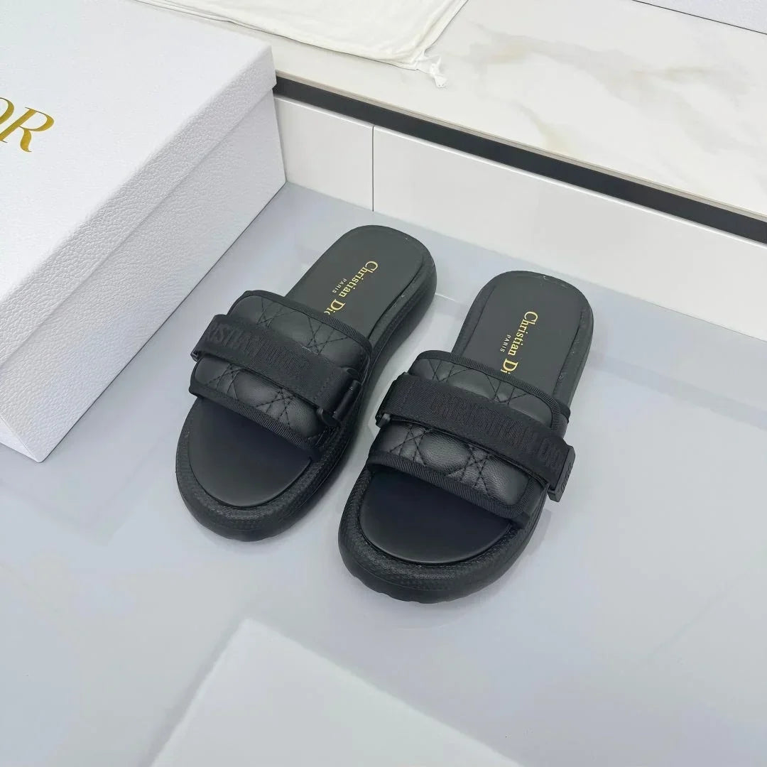 Dior 2026 Oblique Dway Slipper Canvas Leather 927516