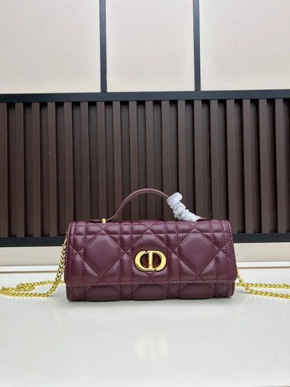 Dior 2026 Miss Caro Top Handle Pouch 24cm Lambskin