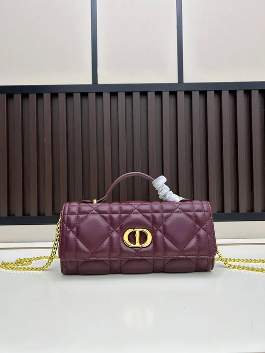 Dior 2026 Miss Caro Top Handle Pouch 24cm Lambskin