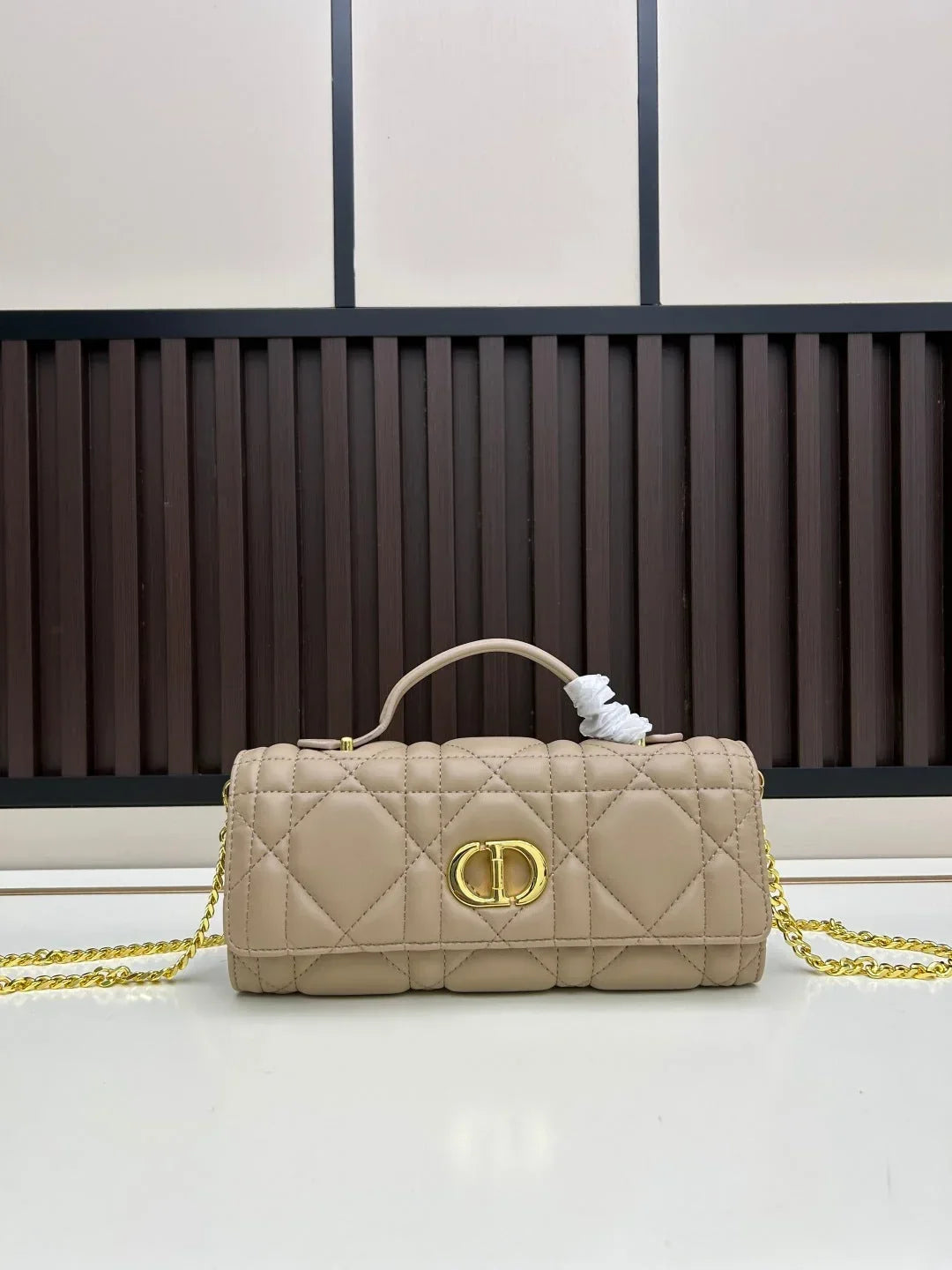 Dior 2026 Miss Caro Top Handle Pouch 24cm Lambskin